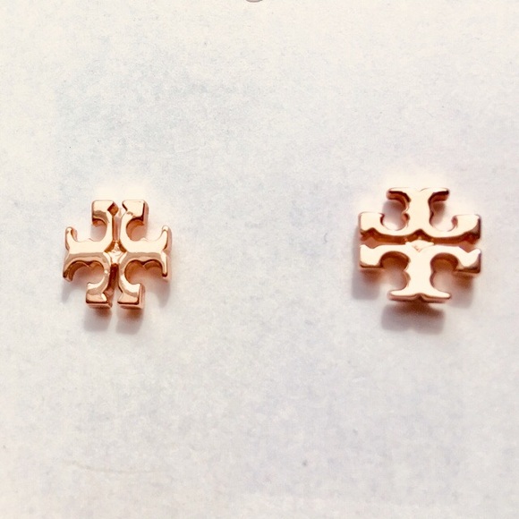 Tory Burch Logo Stud Earrings - Picture 4 of 5